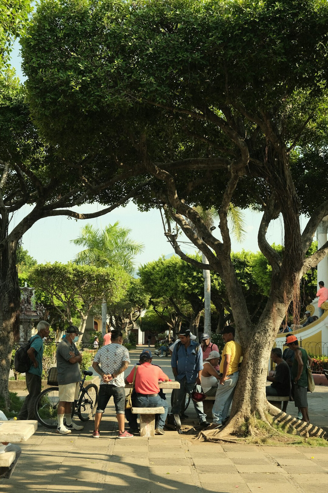 citizens gathering in square