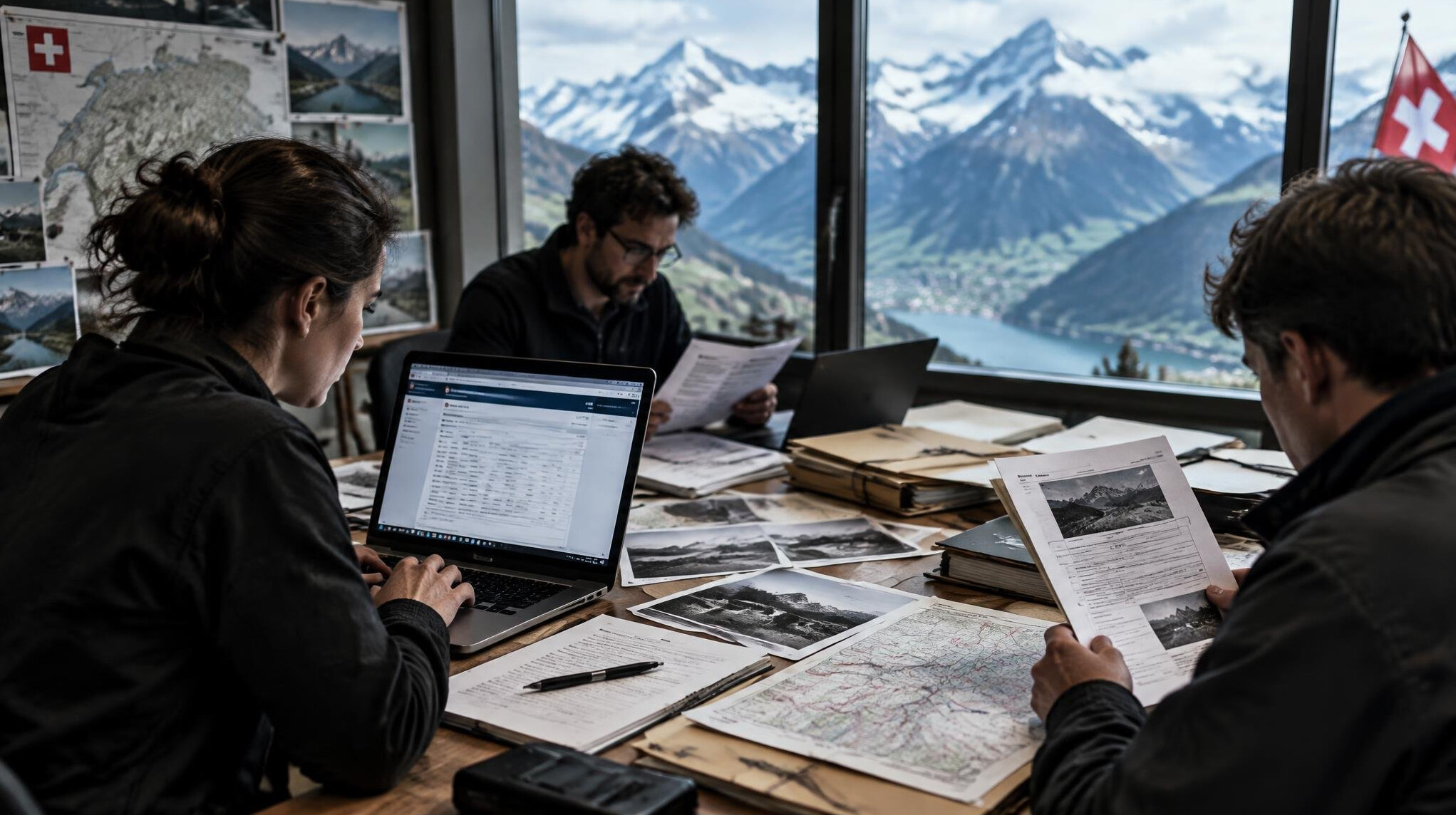 swiss mountains investigation team